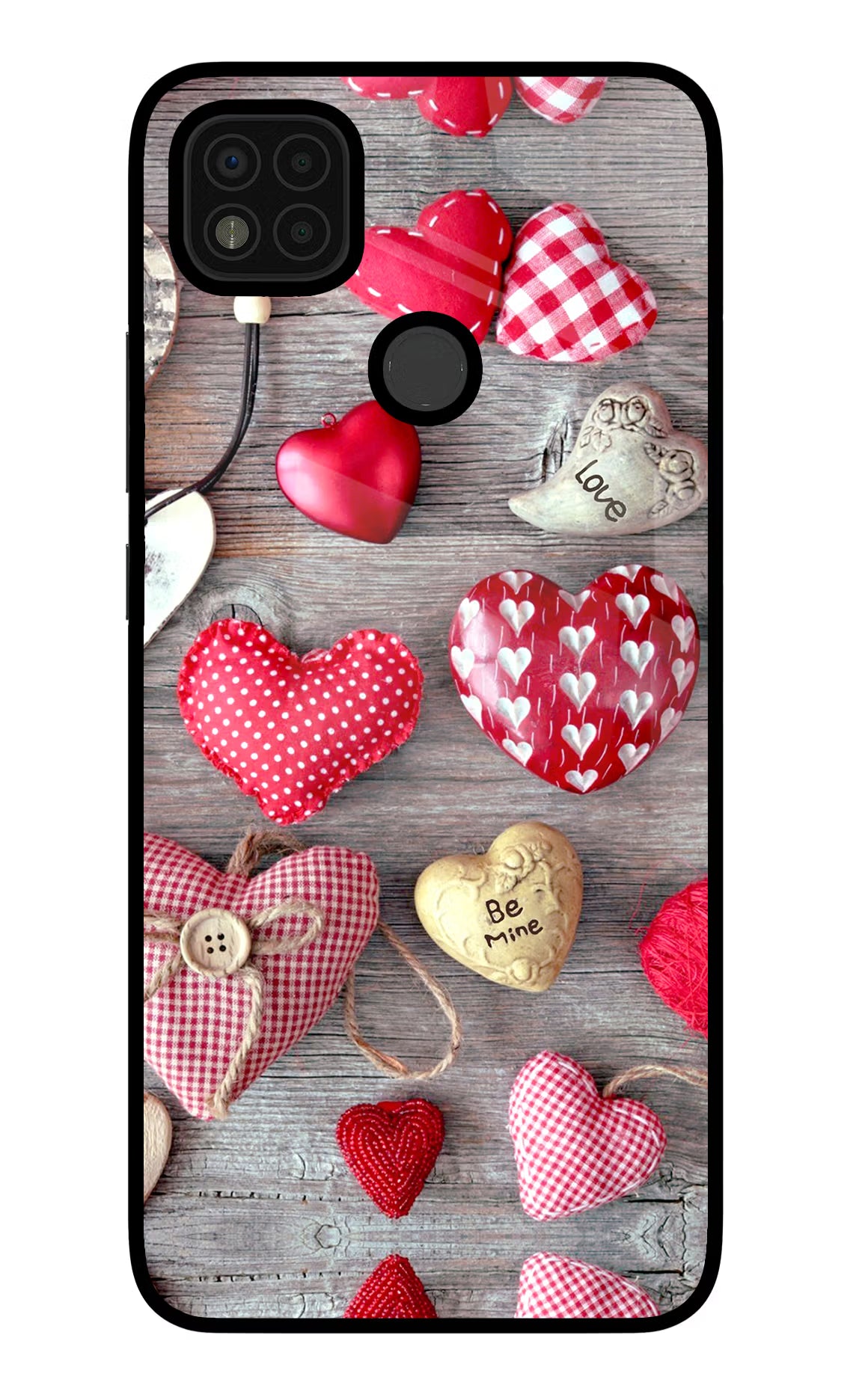 Love Wallpaper Poco C31 Glass Case