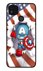 Captain America Poco C31 Glass Case