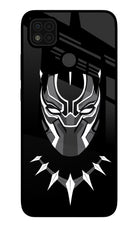 Black Panther Poco C31 Glass Case Back Cover by Casekaro