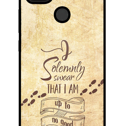 I Solemnly swear that i up to no good Poco C31 Glass Case