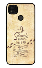 I Solemnly swear that i up to no good Poco C31 Glass Case