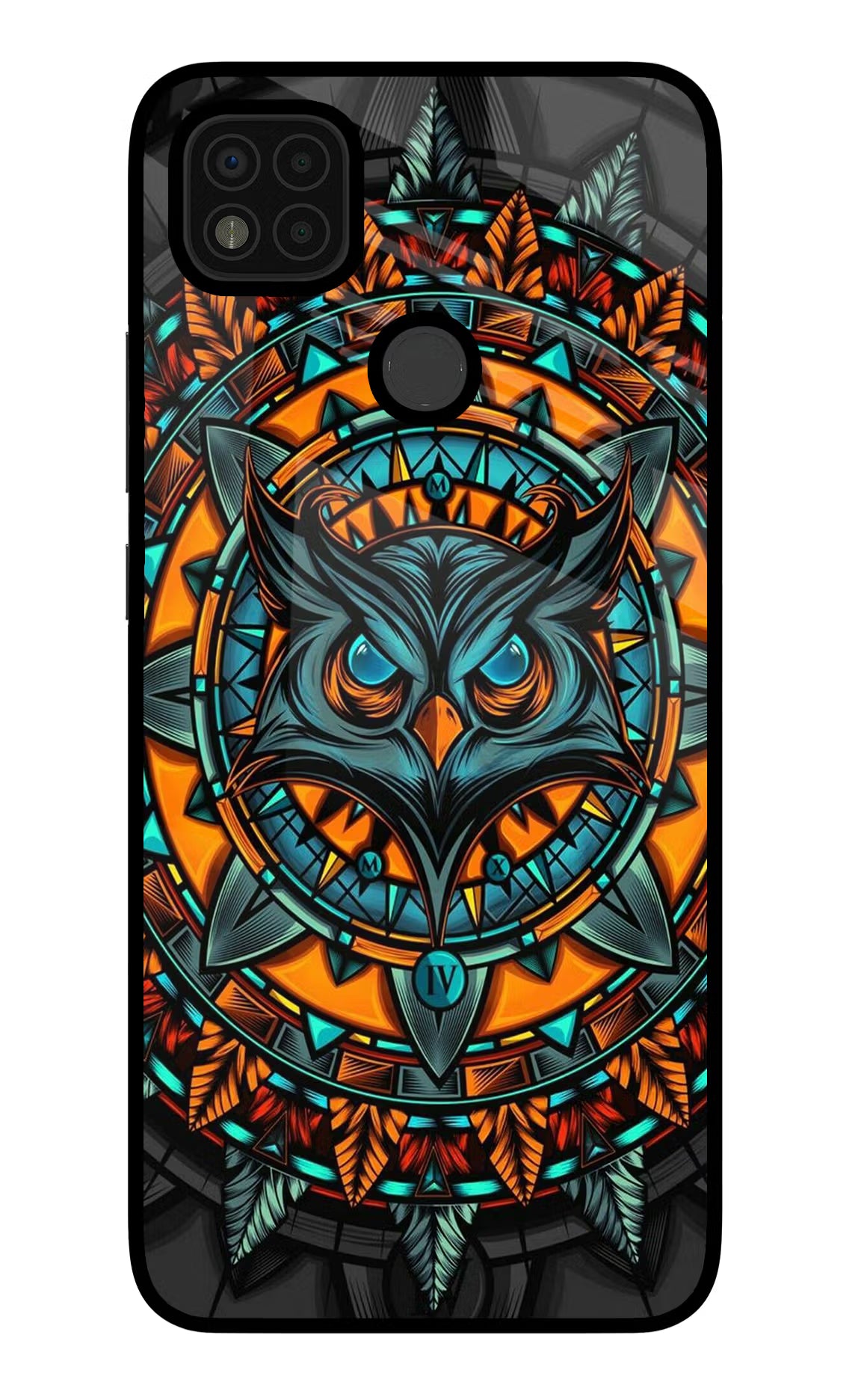 Angry Owl Art Poco C31 Glass Case Back Cover by Casekaro