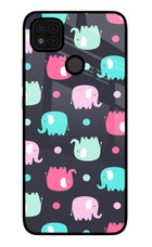 Elephants Poco C31 Glass Case