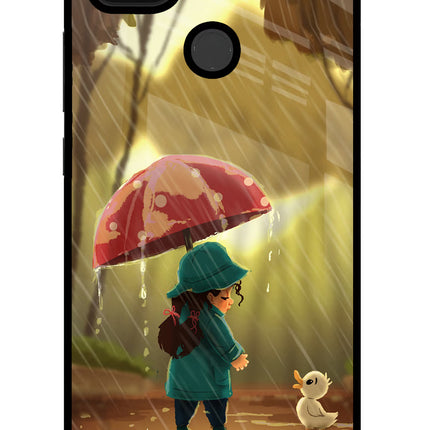 Rainy Day Poco C31 Glass Case
