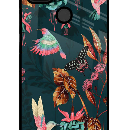 Birds Poco C31 Glass Case