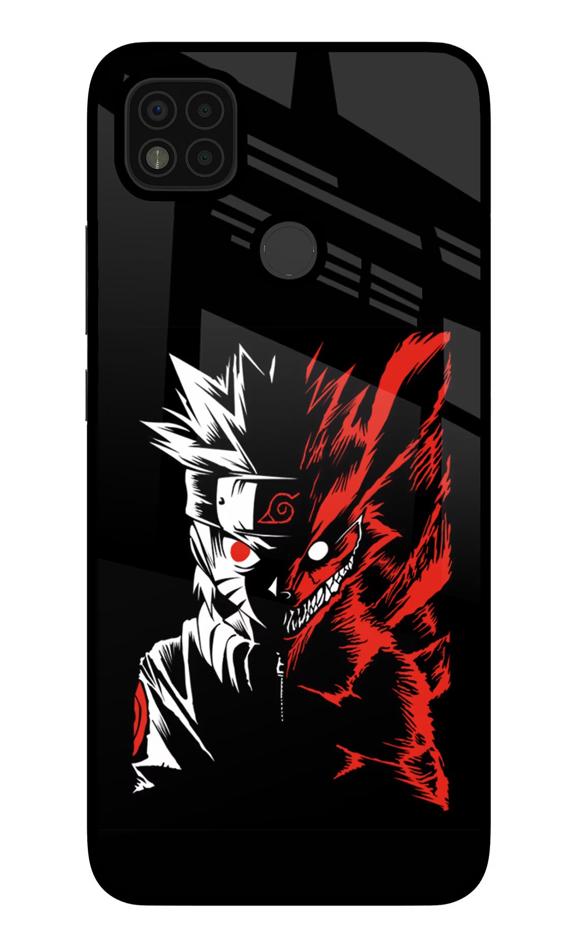Naruto Two Face Poco C31 Glass Case Back Cover by Casekaro