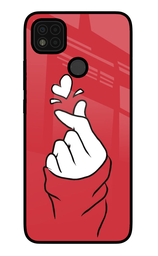 Korean Love Sign Poco C31 Glass Case