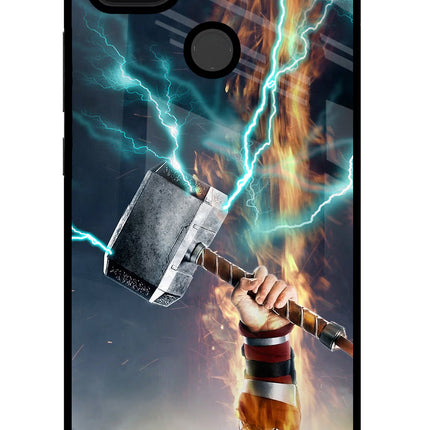 Thor Hammer Mjolnir Poco C31 Glass Case