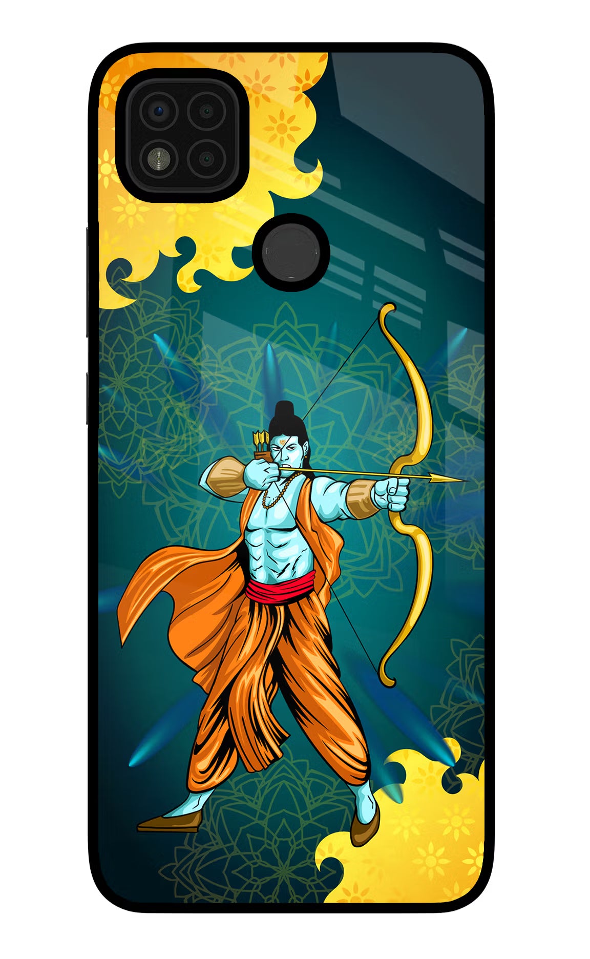 Lord Ram - 6 Poco C31 Glass Case Back Cover by Casekaro