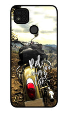 Ride More Worry Less Poco C31 Glass Case