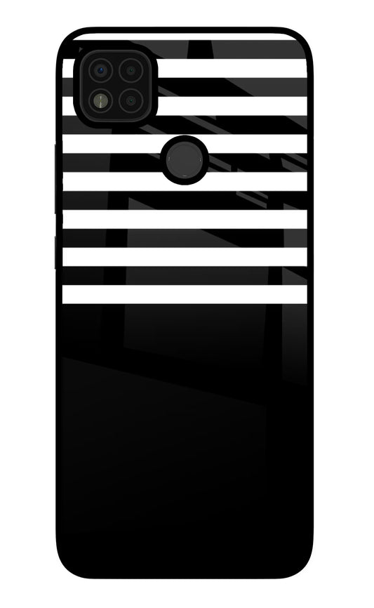 Black and White Print Poco C31 Glass Case