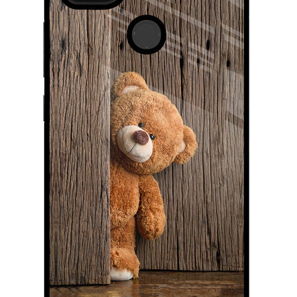 Teddy Wooden Poco C31 Glass Case