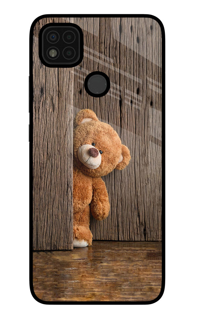 Teddy Wooden Poco C31 Glass Case