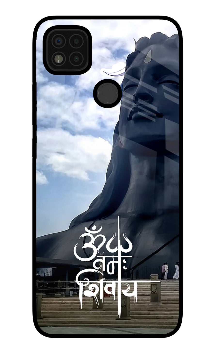 Om Namah Shivay Poco C31 Back Cover, Glass case