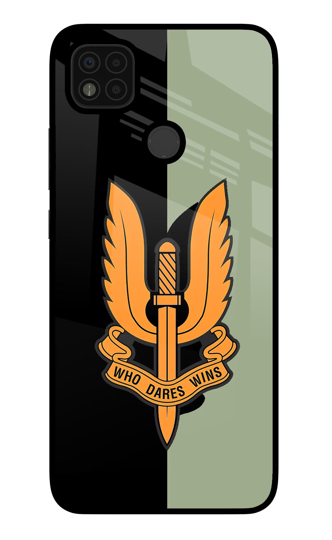 Balidan Logo Poco C31 Glass Case Back Cover by Casekaro