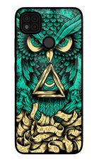 Green Owl Poco C31 Glass Case