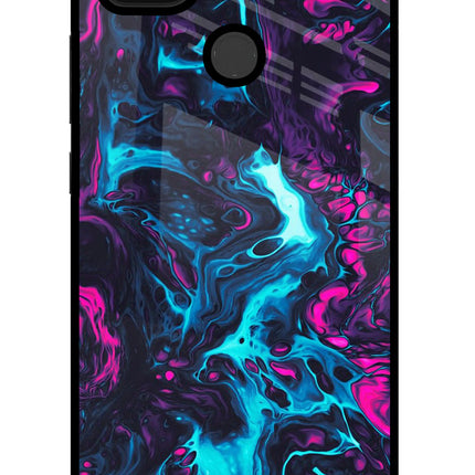 Abstract Poco C31 Glass Case