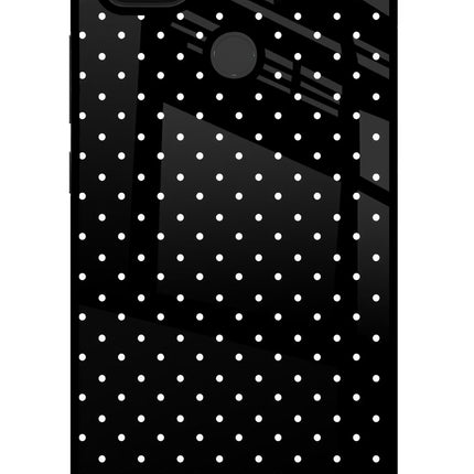 White Dots Poco C31 Glass Case
