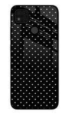 White Dots Poco C31 Glass Case