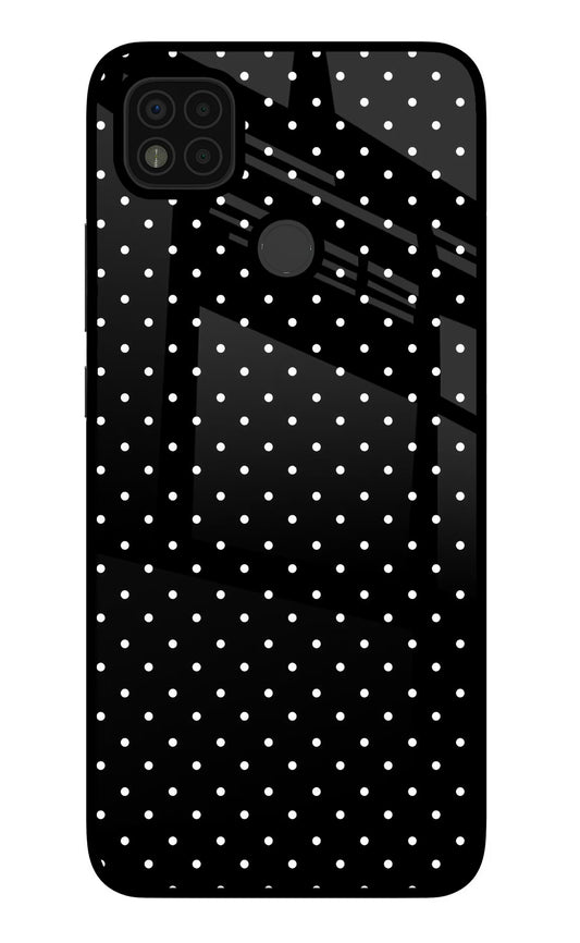 White Dots Poco C31 Glass Case
