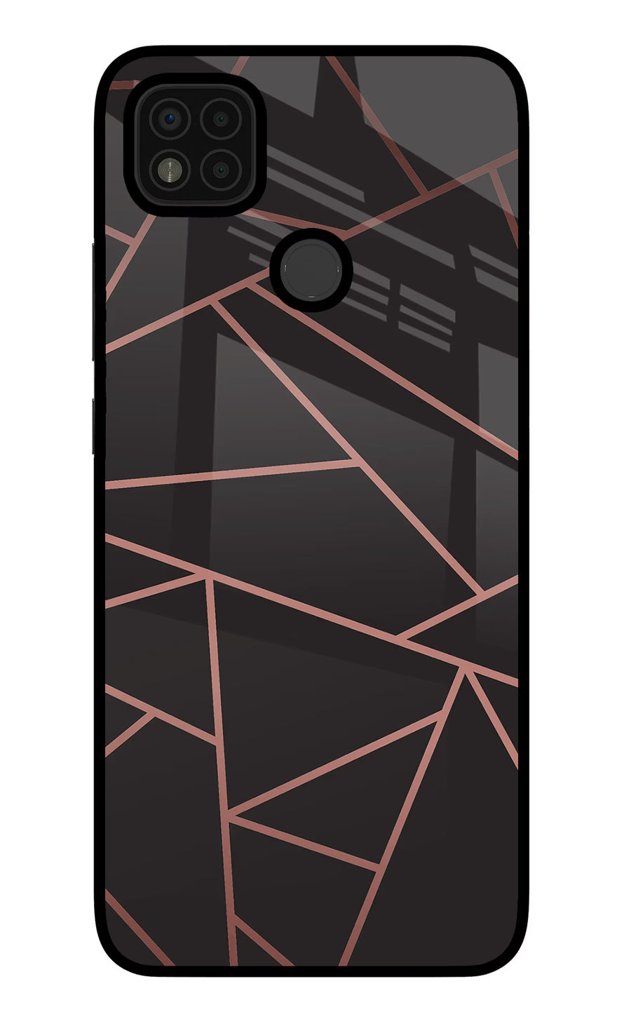 Geometric Pattern Poco C31 Back Cover, Glass case
