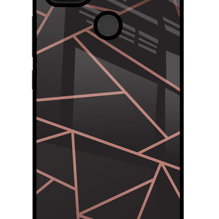 Geometric Pattern Poco C31 Glass Case