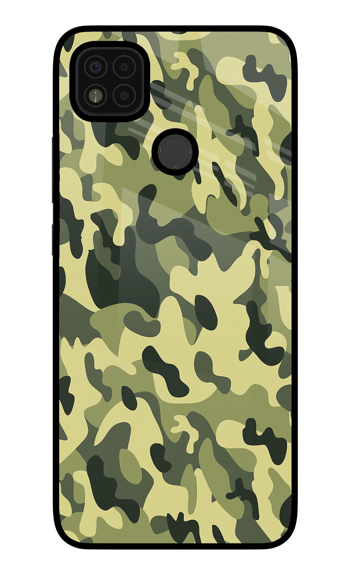 Camouflage Poco C31 Glass Case