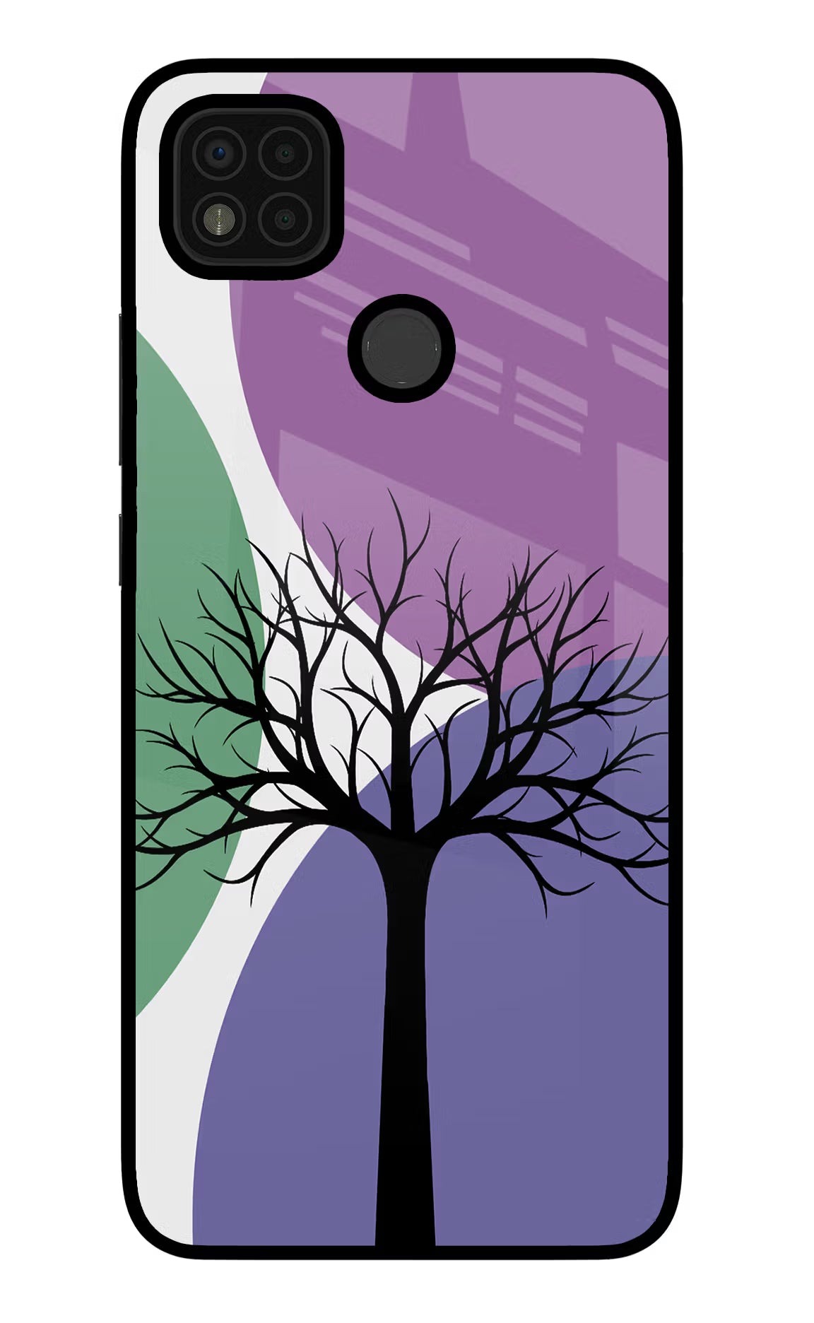 Tree Art Poco C31 Glass Case Back Cover by Casekaro