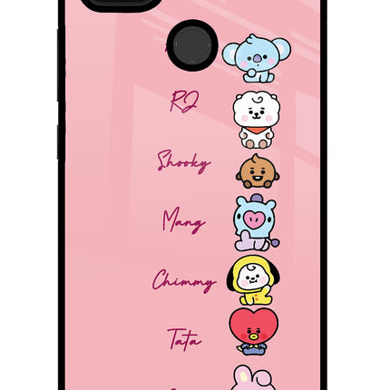 BTS names Poco C31 Glass Case