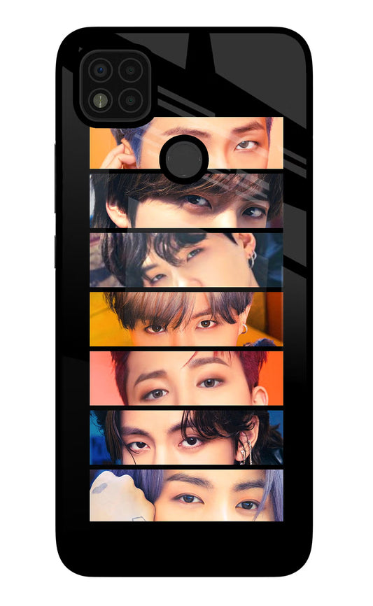 BTS Eyes Poco C31 Glass Case