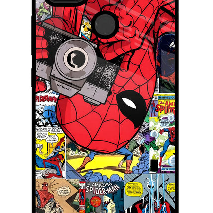 Spider Man Poco C31 Glass Case