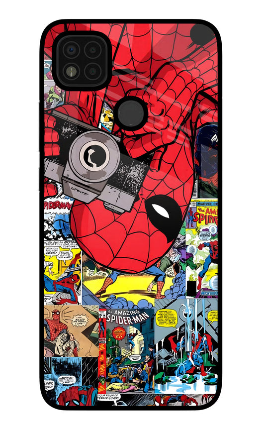 Spider Man Poco C31 Glass Case