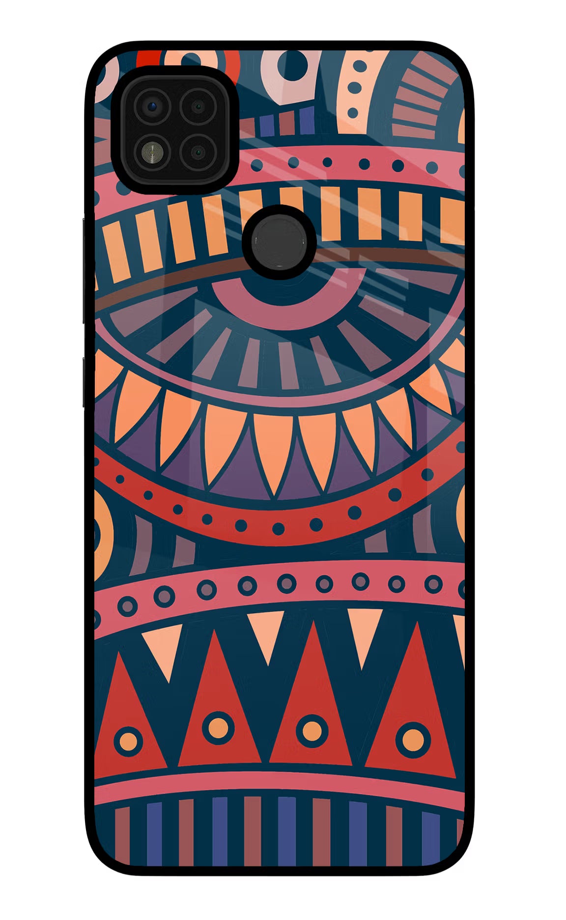 African Culture Design Poco C31 Glass Case Back Cover by Casekaro