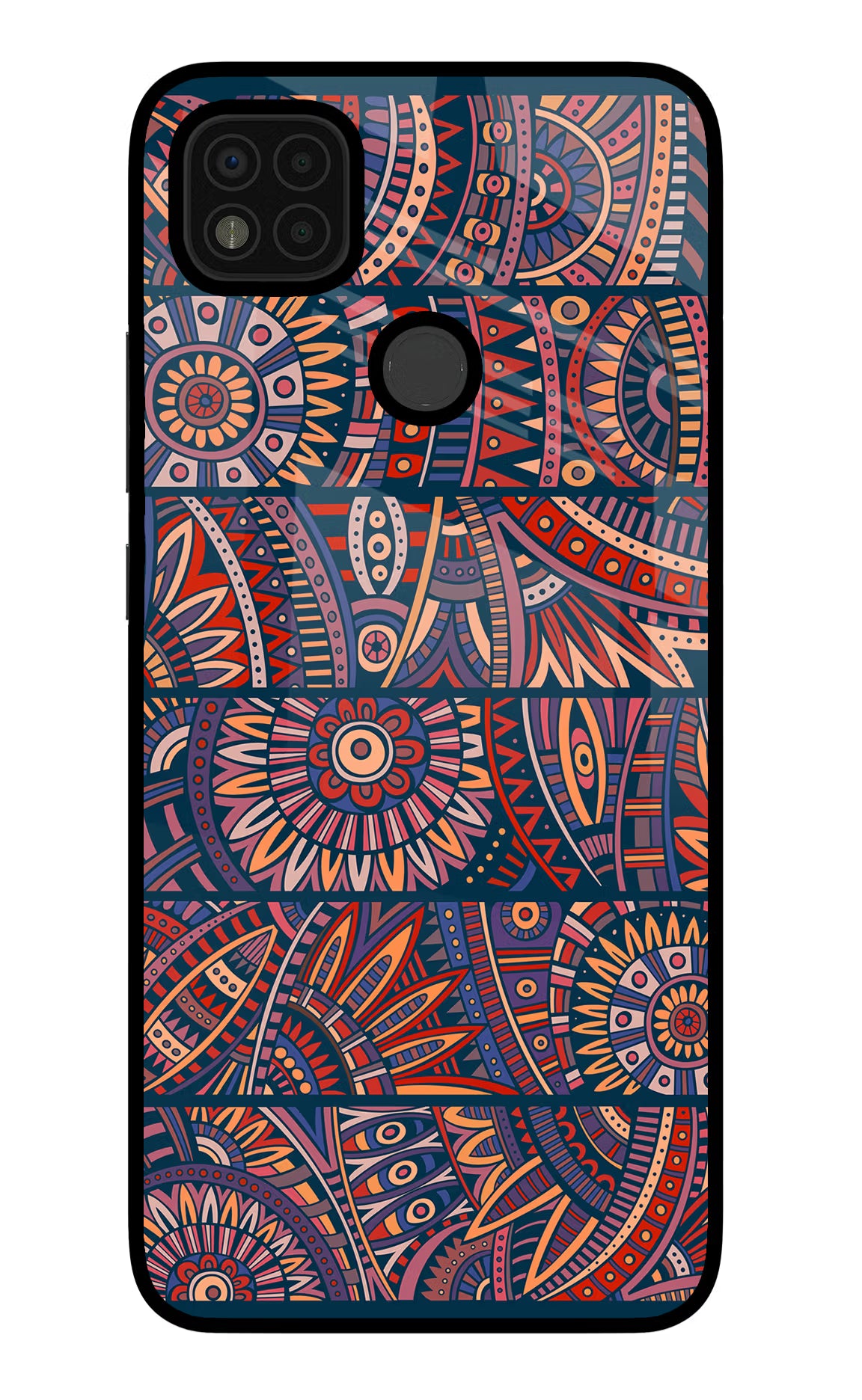 African Culture Design Poco C31 Glass Case Back Cover by Casekaro