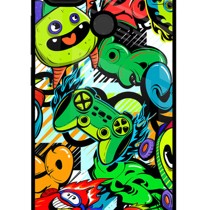 Game Doodle Poco C31 Glass Case