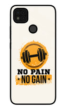 No Pain No Gain Poco C31 Glass Case