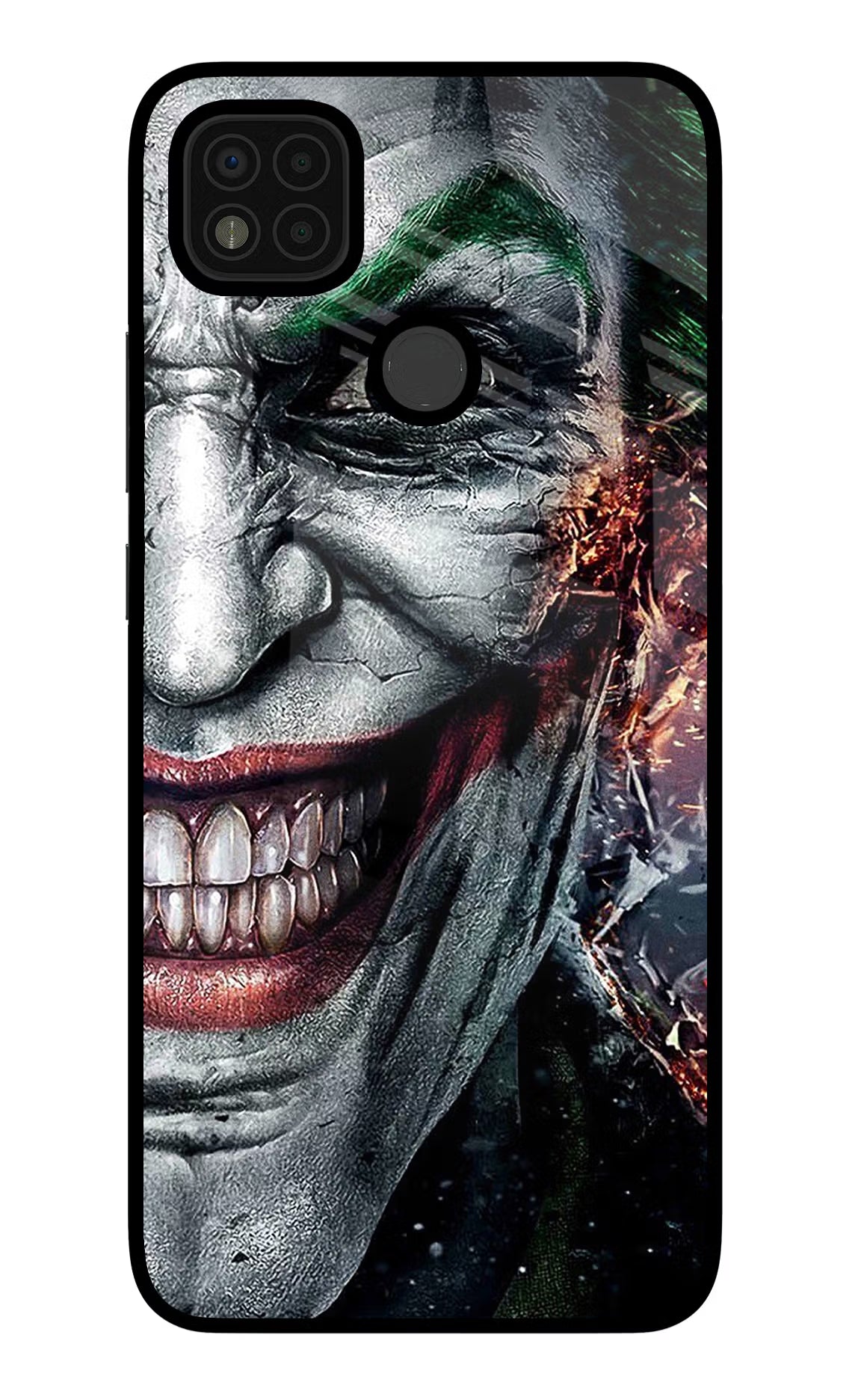 Joker Cam Poco C31 Glass Case Back Cover by Casekaro