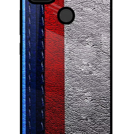 BMW Stripes Poco C31 Glass Case
