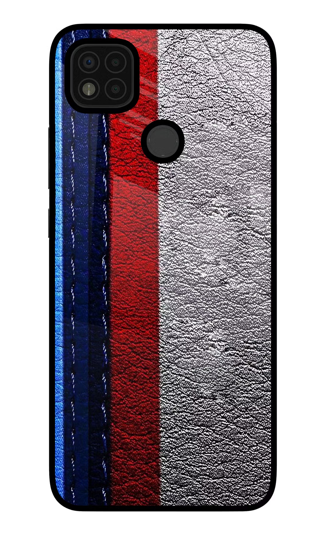 BMW Stripes Poco C31 Glass Case