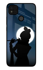 Shri Krishna Silhouette Poco C31 Glass Case