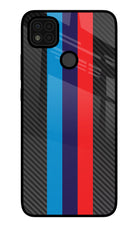 BMW Stripes Pattern Poco C31 Glass Case