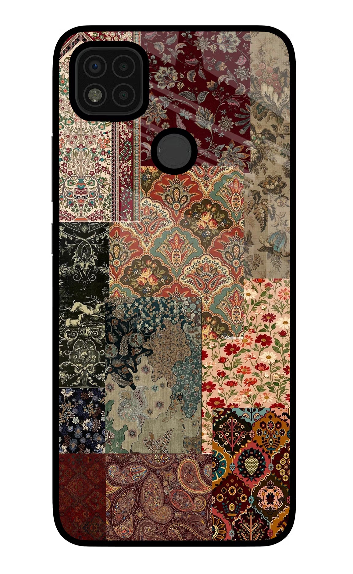 Desi Print Poco C31 Glass Case Back Cover by Casekaro