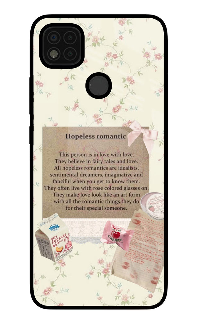 Hopeless Romantic Poco C31 Glass Case