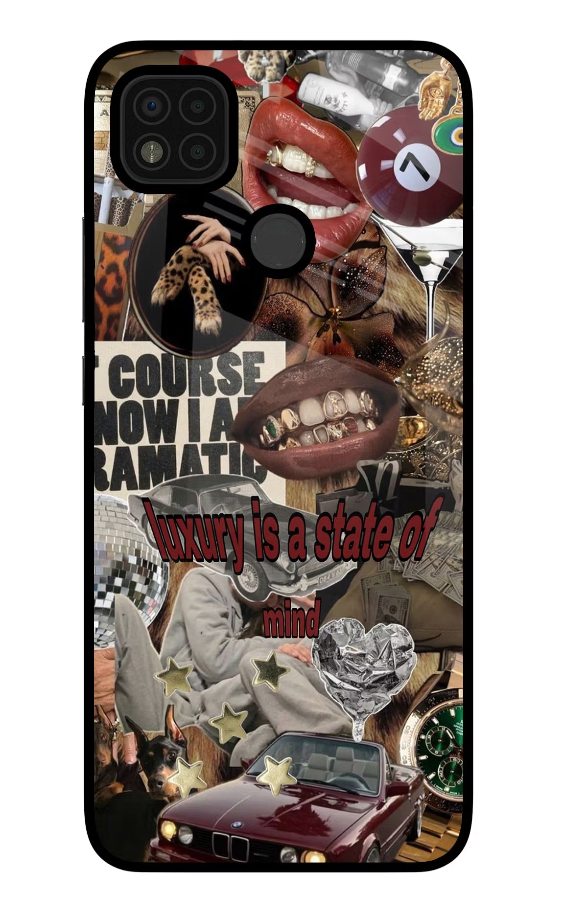 Luxury Poco C31 Glass Case Back Cover by Casekaro