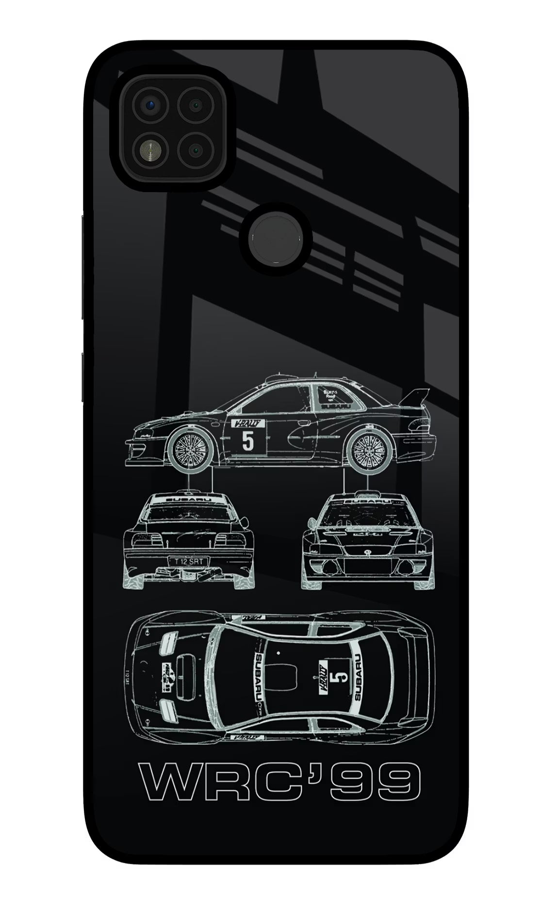 WRC'99 Poco C31 Glass Case Back Cover by Casekaro