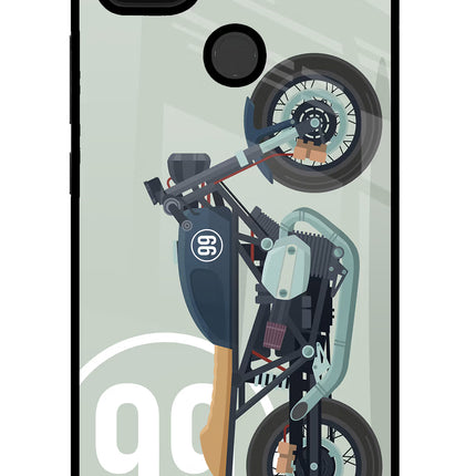 Classic Cafe Racer 99 Poco C31 Glass Case