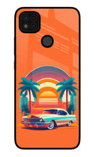 Palm Drive 80s Poco C31 Glass Case