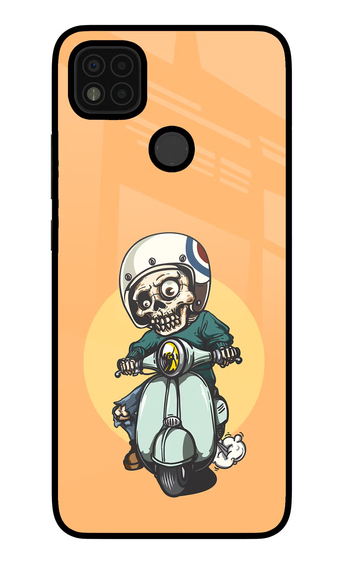 Undead Biker Poco C31 Glass Case