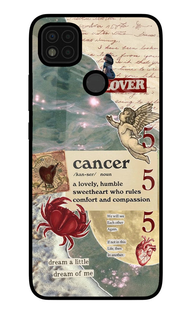 Cancer Zodiac Poco C31 Glass Case