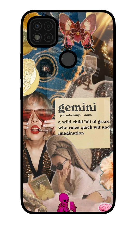 Gemini Zodiac Poco C31 Glass Case